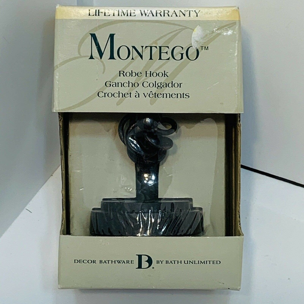 Montego 160-508 Decor Bathware  Bath Robe Hook Antique Rust Finish